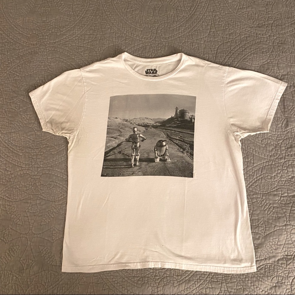 STAR WARS C-3PO and R2-D2 t-shirt (white)
